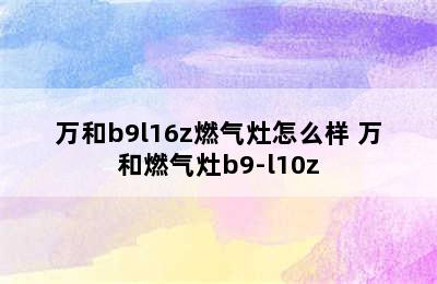 万和b9l16z燃气灶怎么样 万和燃气灶b9-l10z